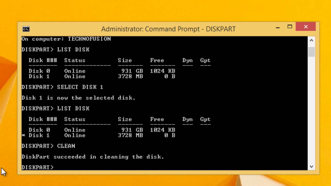 How To Create Bootable USB Flash Drive Using Command Prompt To Install ...