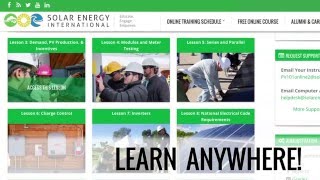 Solar Energy International (SEI) Launches New Online Learning Platform for Solar PV Training