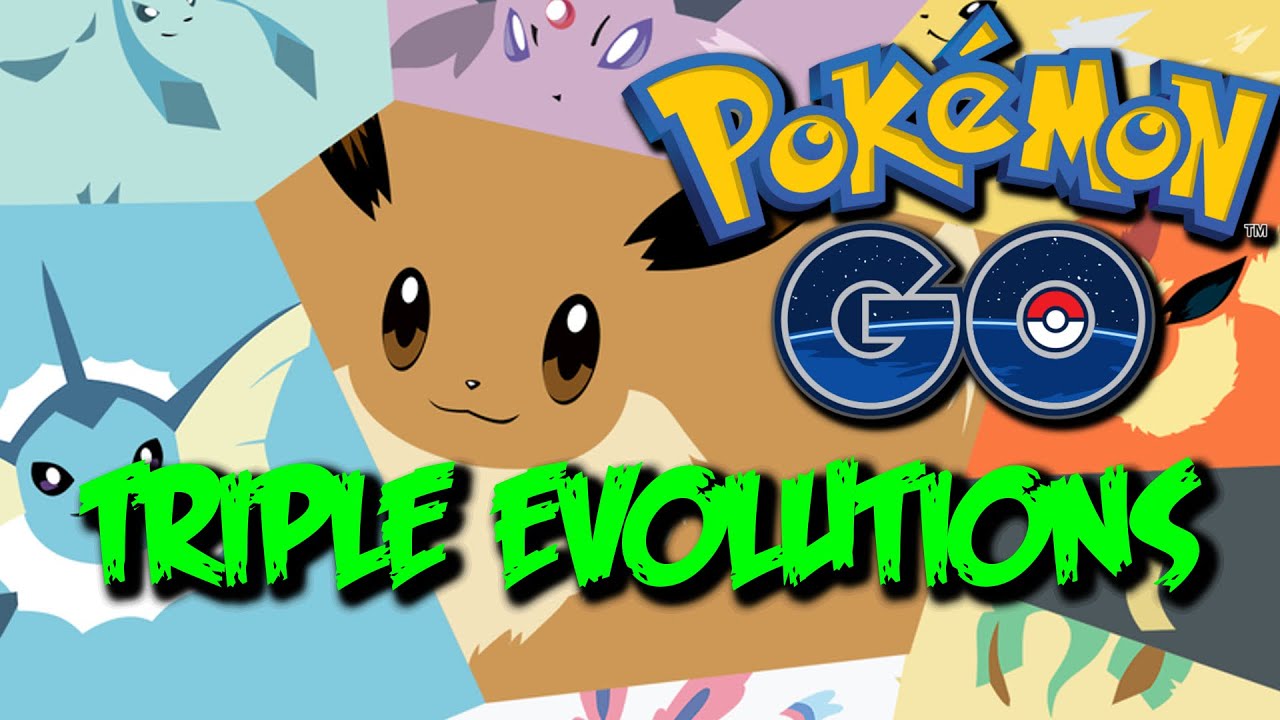 TRIPLE EVOLUTIONS!! - EEVEE EVOLUTION NAMING TRICK!! Pokemon Go! EP3 ...