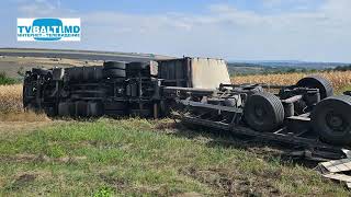 В Сынжерейском районе перевернулся грузовик 08 09 24