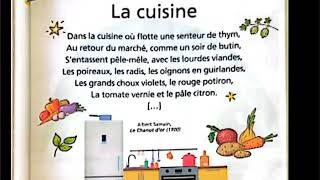 Poésie : la cuisine 2AEP , livre: le chemin des lettres