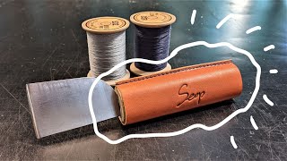 [Leathercraft/how to make] Wrap the handle with leather Part 1