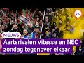 Zondag is het tijd voor de Gelderse derby: Vitesse tegen NEC