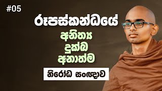 රූපස්කන්ධයේ ත්‍රිලක්ෂණය | නිරෝධ සංඥාව 04 | Sujatha Puthra Meditation Center