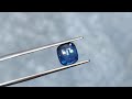 3.02 ct peacock blue sapphire gemstone untreated certified