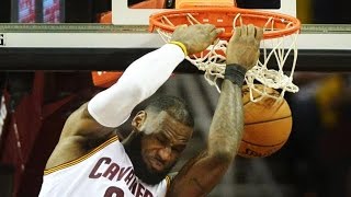 LeBron James Angry Monster Dunks! 1st Game After Warriors Beat Down Suns vs Cavs