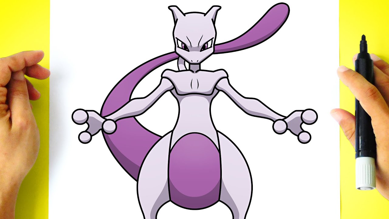 How To Draw Mewtwo Pokemon How To Draw Mewtwo Step By Step – NBKomputer