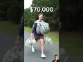 mr beast carrying bag full of cash. mrbeast paisa comedy