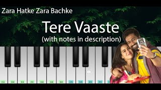 Tere Vaaste (Zara Hatke Zara Bachke) | Easy Piano Tutorial with Notes | Perfect Piano