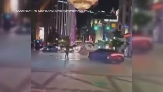 Video shows car doing donuts under Playhouse Square chandelier in Cleveland