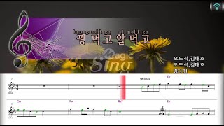 [매직씽아싸노래방] 김다현 (KIM DA HYUN) - 꿩먹고알먹고 노래방(karaoke) | MAGICSING