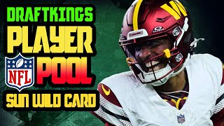 DraftKings NFL Sunday WILD CARD DFS Picks, Strategy and Lineups! NFL DFS Player Pool PLUS Showdown