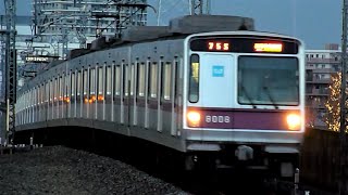 東京メトロ 半蔵門線　8000系 08編成　東武線 新越谷駅