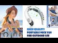 Portable neck fan, plastic outdoor wearable ABS Type c English version 5w