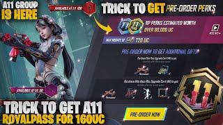 Get Free UC upto 1200 | A11  Royal Pass Rewards | cheap Royal Pass Trick | PUBGM