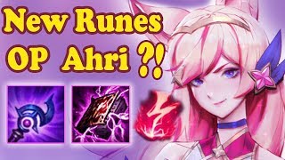 NEW S8 RUNES ON AHRI IS REALLY OP?! | FULL BUILD | League of Legends