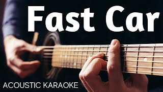 Tracy Chapman - Fast Car    *  Acoustic Guitar Karaoke