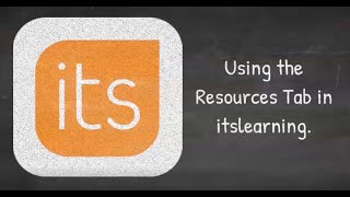 itslearning: The Resources Tab