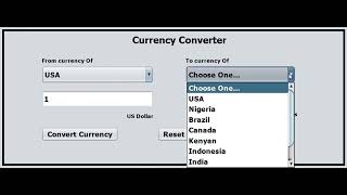 TASK :- 1 || TASK TO CREATE A CURRENCY CONVERTER IN JAVA .