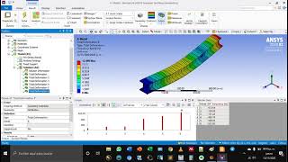 Práctica #20 - Modos de vibración y análisis armónico de una viga (ANSYS Workbench)