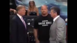 Donald Trump hits a wrestling promoter Vince McMahon