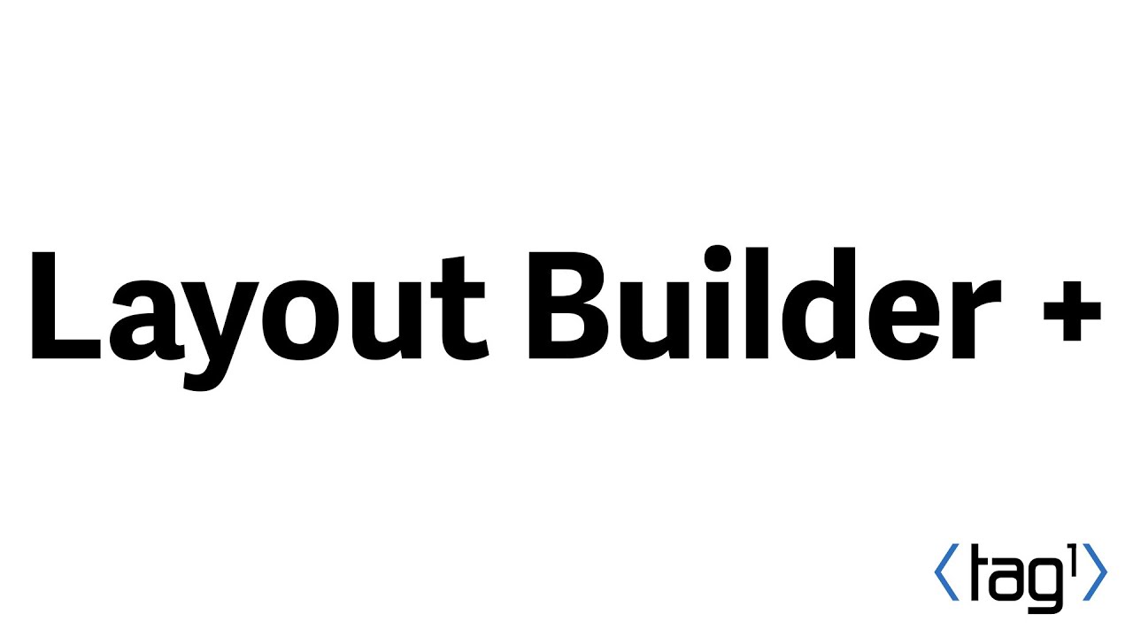 Layout Builder Youtube