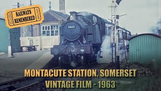 Vintage Film - Montacute Station, Somerset 1963