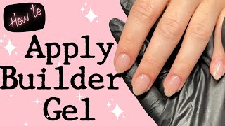 How to apply Builder Gel - feat our latest Glitter Angel Builder Gel