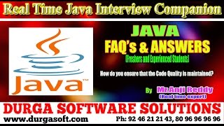 Java Interview Companion||Java ||How do you ensure that the Code Quality is maintained?