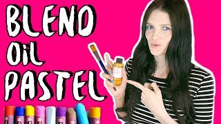 HOW TO BLEND OIL PASTELS FOR BEGINNERS ► Tips & Techniques