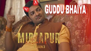 GUDDU BHAIYA EDIT || MIRZAPUR SEASON 3 || #mirzapur  #guddubhaiyastatus #mirzapuredit #capcutedit