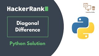 Diagonal Difference | HackerRank | Python Solution #python #hackerrank #datastructures #java