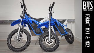 Torrot MX1 \u0026 MX2 Electric Motocross Kids Bike Comparison