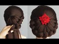 Braided Bun Hairstyle For Ladies | Trending New Hairstyle For Wedding & Party