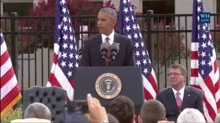 President Obama Speaks at the Memorial Observance