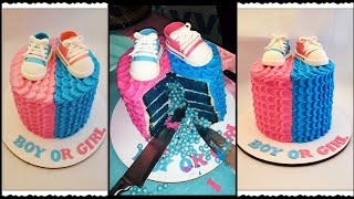 Gender Reveal Cake Idea Para Revelar El Sexo De Tu Bebe Quiero Cake