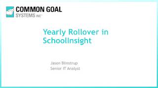 Yearly Rollover 2018