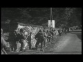 japanese american infantrymen of the 442nd regimental combat team proceeding thro...hd stock footage