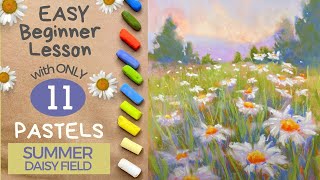 EASY as 1, 2, 3 - Summer Daisies with Only 11 Pastels!!