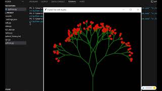 Fractal Tree Animation in Python | Fun Coding Project