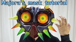 Majora's Mask Tutotiral with Template 【The Legend of Zelda】 Cosplay mask making