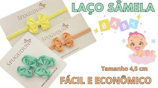 LAÇO SÂMELA BABY - FITA N5 - NÍVEL INICIANTE #diy #ribbon #bow #lacinhos