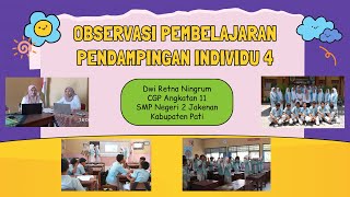 Pendampingan Individu 4 - Observasi Pembelajaran Berdiferensiasi dan Pembelajaran Sosial Emosional