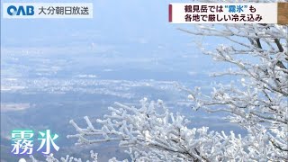 【大分】鶴見岳では霧氷も…　各地で厳しい冷え込み