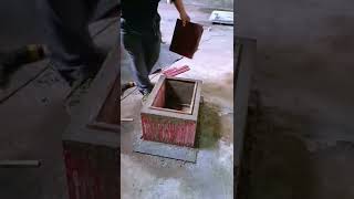 A beekeeping box made of cement