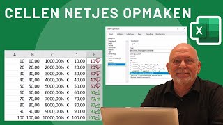 Cellen opmaken in Excel, Valuta, Percentage en Tekst