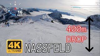 400m Vertical drop | skiing ABOVE CLOUDS | Nassfeld, Austria