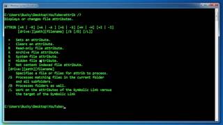 Windows Command Line Tutorial 7 File Attributes