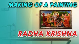 Making of a Painting | Radha Krishna | Timelapse | Tutorial | Working Process