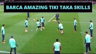 Barca Amazing Tiki Taka Skills 🔥🔥 #football #tikitaka #barcelona #barcelonafc